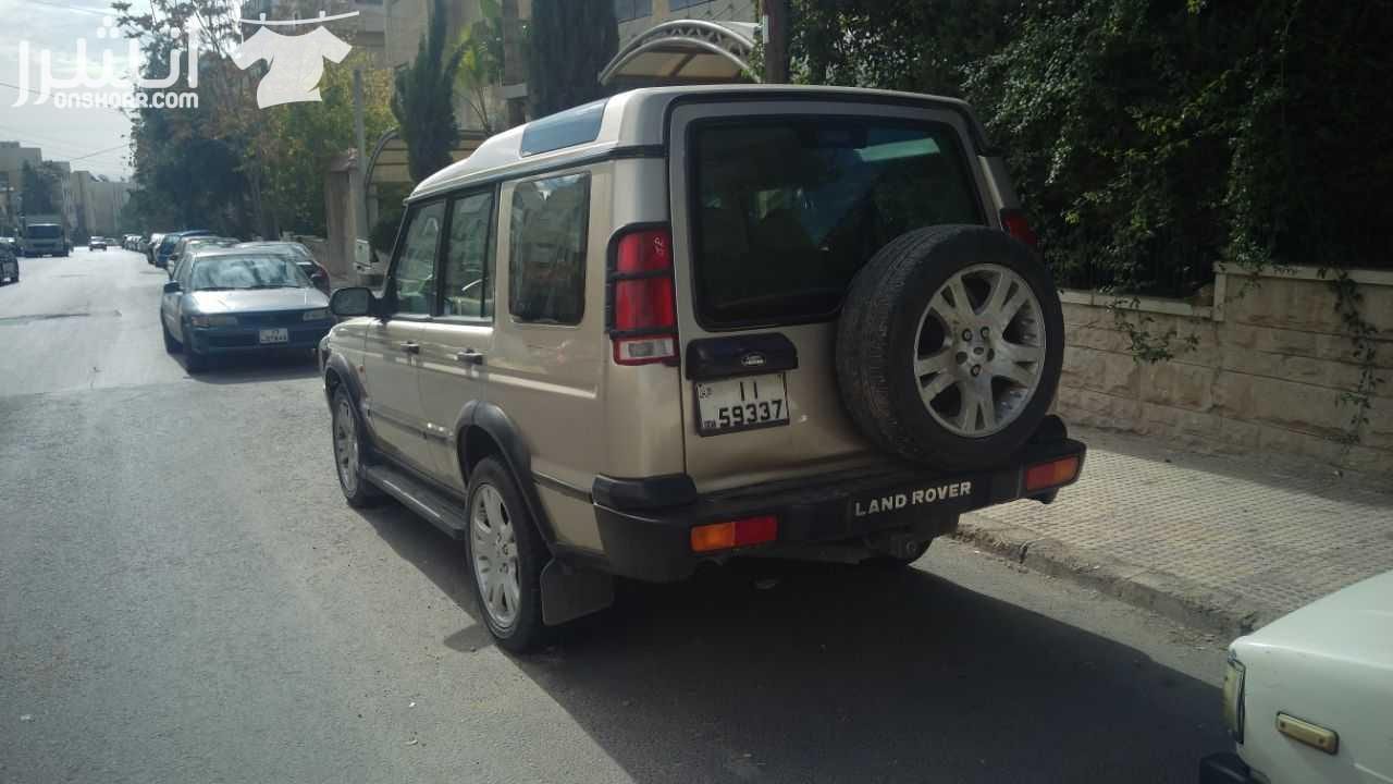 لاند روفر ديسكوفري 4000 سيسي 8 سلندر موديل 2001 تعديل شركة لاند روفر 2004 فحص كامل لون شمبيني مع اظافات مميزة جميلة للبيع بسعر مغري جدا جدا جدا السعر غير قابل للتفاوض الرجاء عدم الاحراج