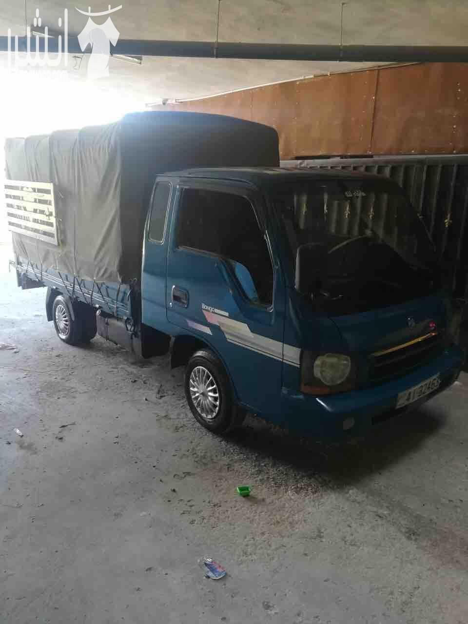 كيا بنجو موديل 2002 كببن ونص ترخيص 04/2019 فحص كامل غرفة بحالة جيدة جدا كوتشوك جديد فرش جلد مري تدفئة / مكيف شغال 100% معه قفص وشادر بكم بحالة ممتازة السعر6500 دينار قابل للتفاوض بعد المعاينة للإ...