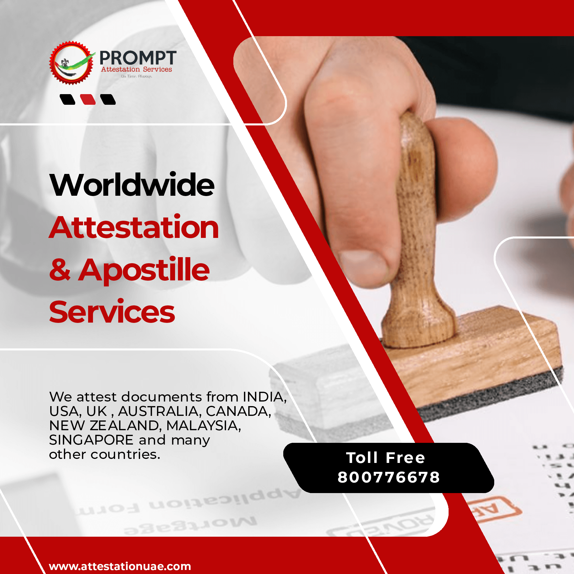 Professional Certificate Attestation Company in Dubai
Prompt has a team of experts of certificate attestation or apostille in Dubai. We have expertise in the provision of a range of services that make...