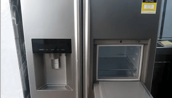 lg latest model fridge with 2doors side by side with water dispenser