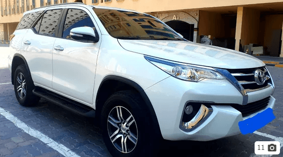 FORTUNER 2.7 EXR 2017 GCC 4WD NO ACCIDENT
Always parked inside the building no any small dent or scratch. Full body ceramic coated. • 18-inch aluminum wheels • Chrome grille and Hood realign...