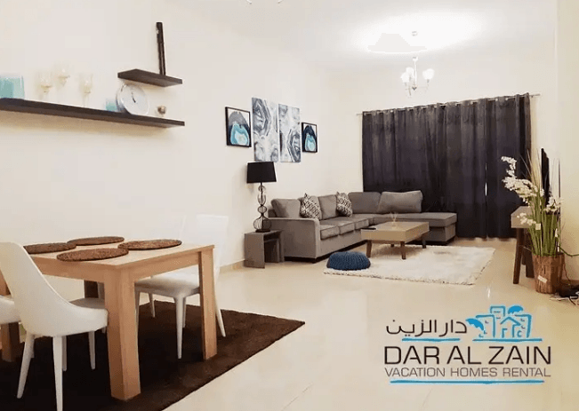 FULLY FURNISHED 2 BR APARTMENT IN JVC
Dar Al Zain Vacation Homes Rental proudly offers you luxurious and stylish two bedroom with terrace apartment in JVC
Beauty Parlor
Grocery Store
Next to Bus St...