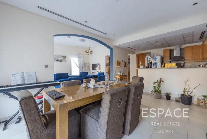 Well Maintained | Quiet Street | Owner Occupied
Espace Real Estate presents this 2-bedroom Villa in a quiet location in JVT. The layout consists of a spacious living and dining areas leading to the l...