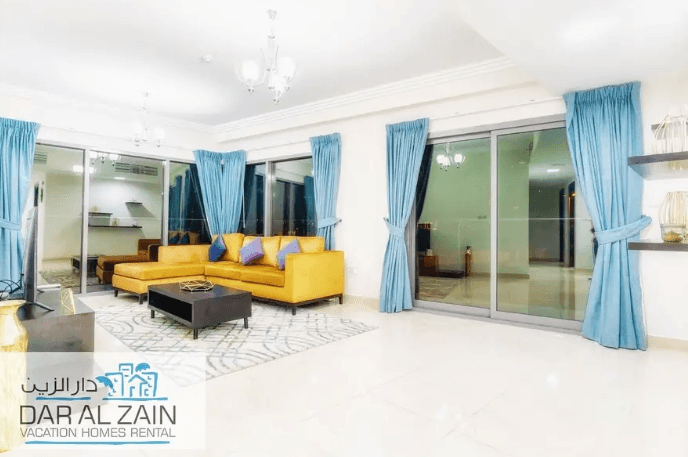 BRAND NEW APARTMENT WITH BRAND NEW FURNITURE| HUGE BALCONY
Dar Al Zain Vacation Homes Rental proudly offers you luxurious two bedroom apartment in Al Zain Residence, JVC.
Neighborhood:
Five Hotel
Fa...