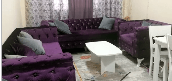 شقه للايجار غرفتين وصاله مفروش بشارع الشيخ خليفه