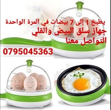 جهاز سلق و قلي البيض بالبخار صحي الكهربائي