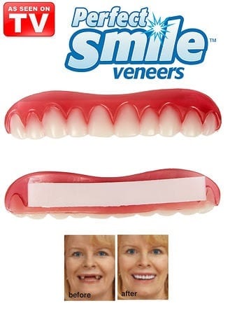 ابتسامة هوليود اسنان علوي مؤقت اكسسوار Perfect Smile اسنان اكسسوار علوية الابتسامة المثالية قشرة و طقم الاسنان
