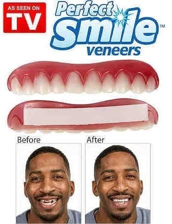 ابتسامة هوليود اسنان علوي مؤقت اكسسوار Perfect Smile اسنان اكسسوار علوية الابتسامة المثالية قشرة و طقم الاسنان