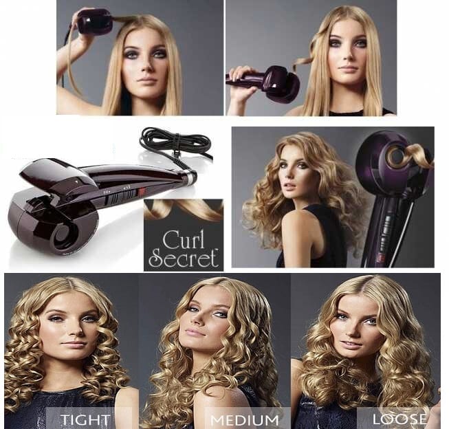 شعر مموج سريع جهاز تجعيد الشعر كيرلي للنساء Curl Secret - جهاز تمويج الشعر كيرلي تجعيد الشعر كيرل سيكريت