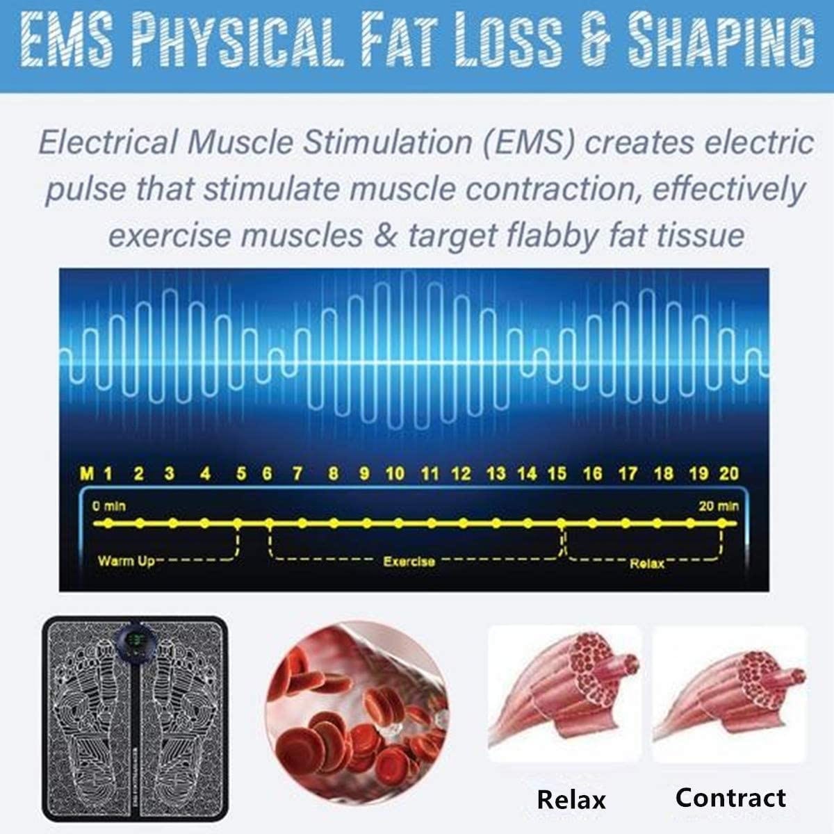 جهاز مساج القدم تخلص من التعب علاج التوتر العلاج الصيني للساقين Ems علاج مشاكل القدمين تنشيط