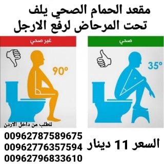 كرسي صحي حمام لرفع الارجل كرسي حمام للمرحاض مقعد الحمام الصحي يلف تحت المرحاض لرفع الارجل هذه الوضعيه تخفف من الامسالك
